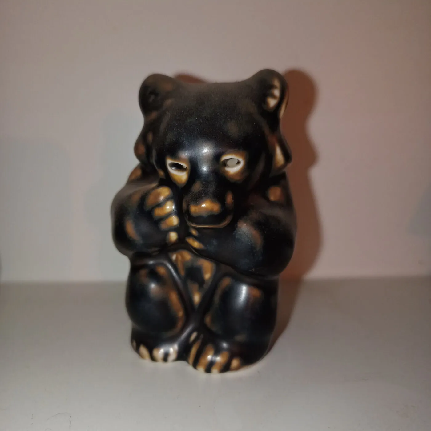 Keramikfigur Bing & Grøndahl, lille bamse figur