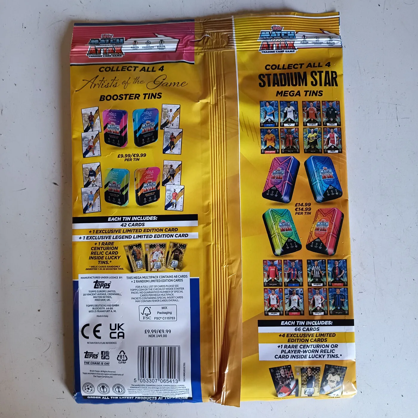 Match Attax Mega Multipak med 48 kort og 12 stickers – billede 2
