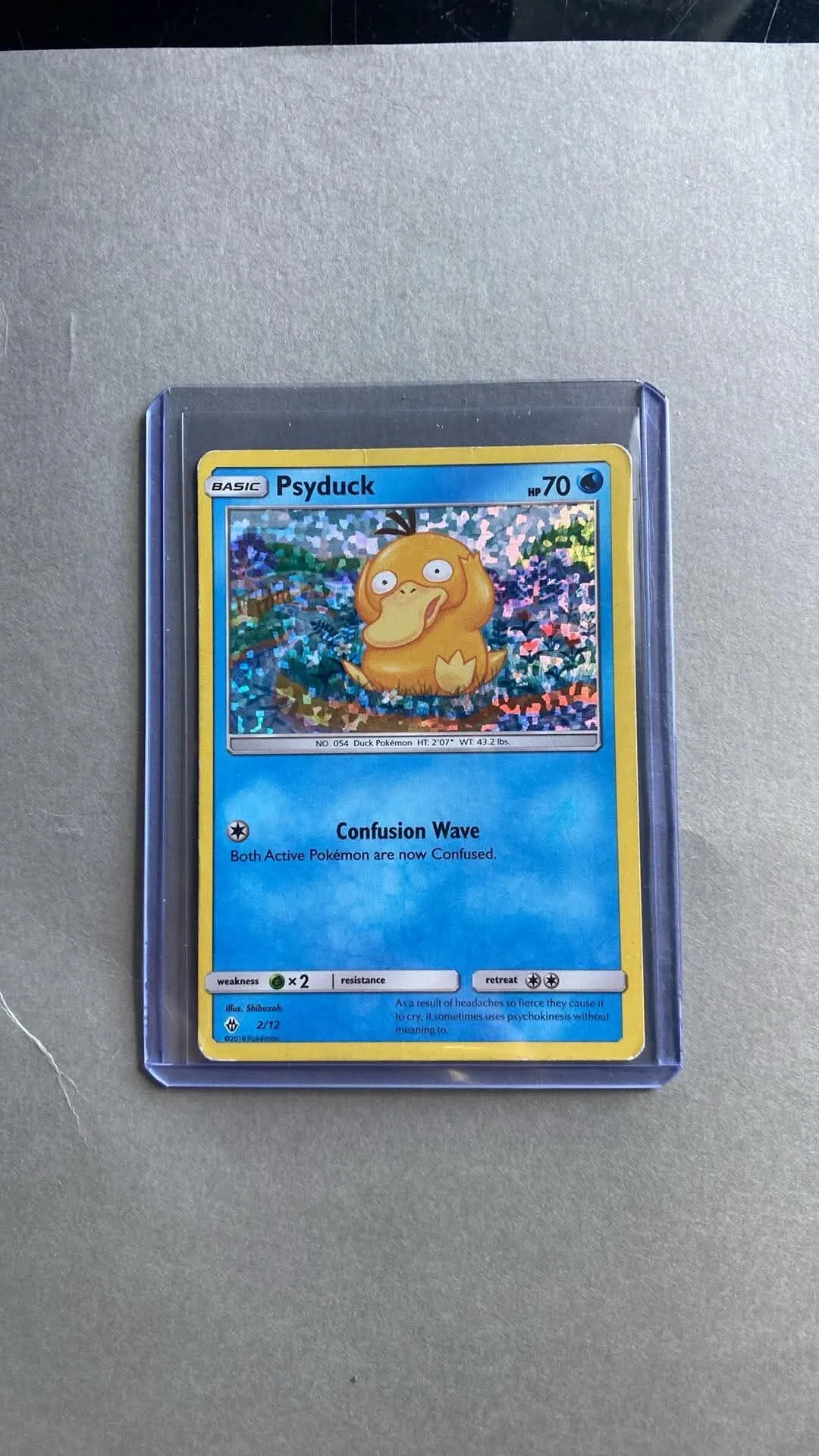 Pokémon Psyduck Samlekort i beskyttelsesetu