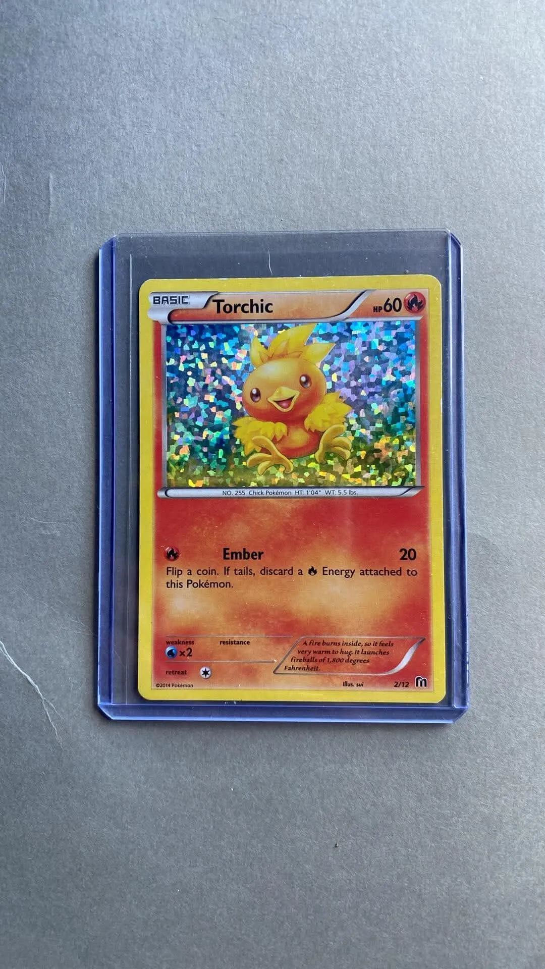 Pokémon Torchic Holografisk Samlerkort i Sleeve