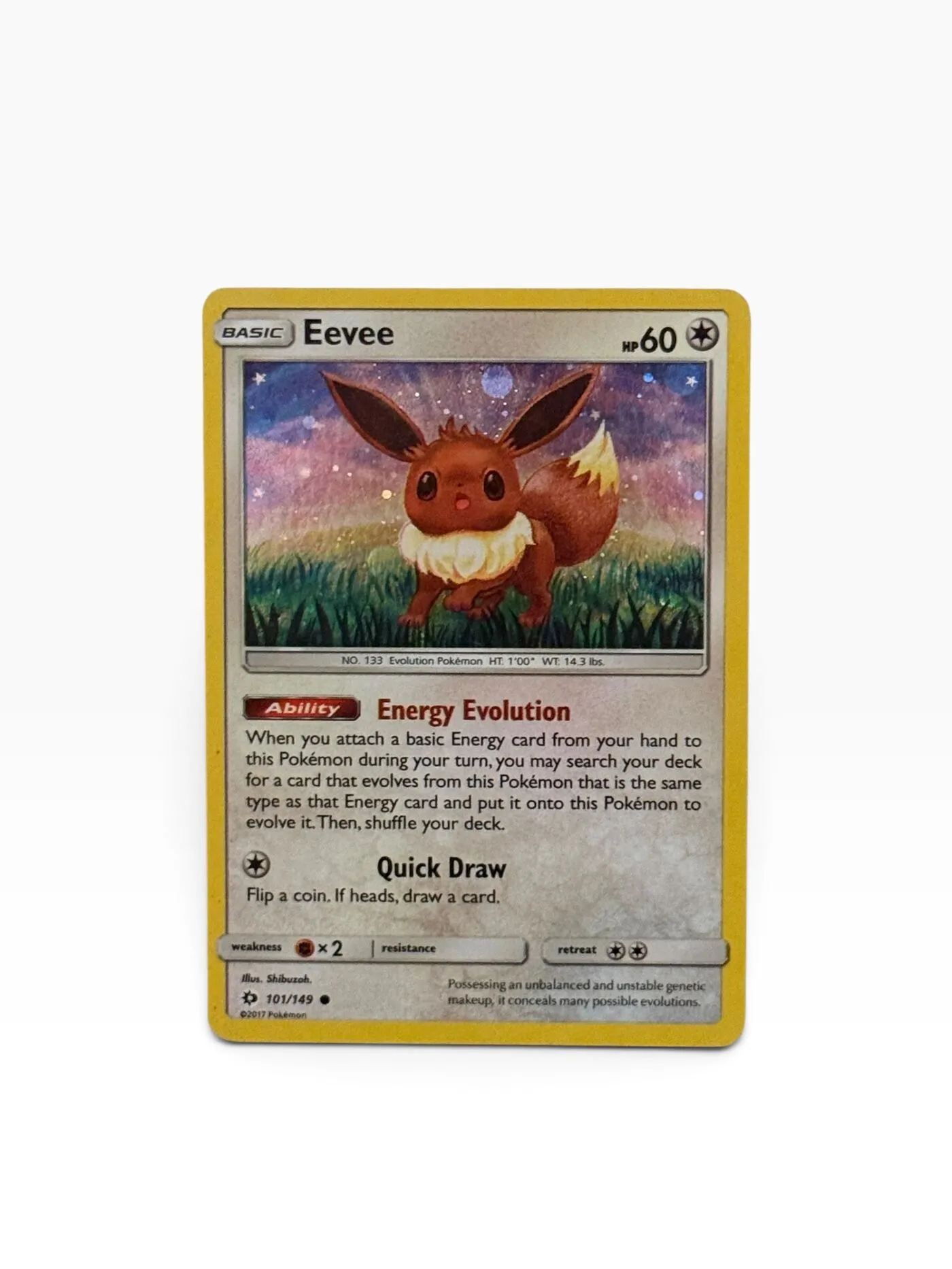 Pokémon Eevee 101/149 Cosmos Holo – Sun & Moon