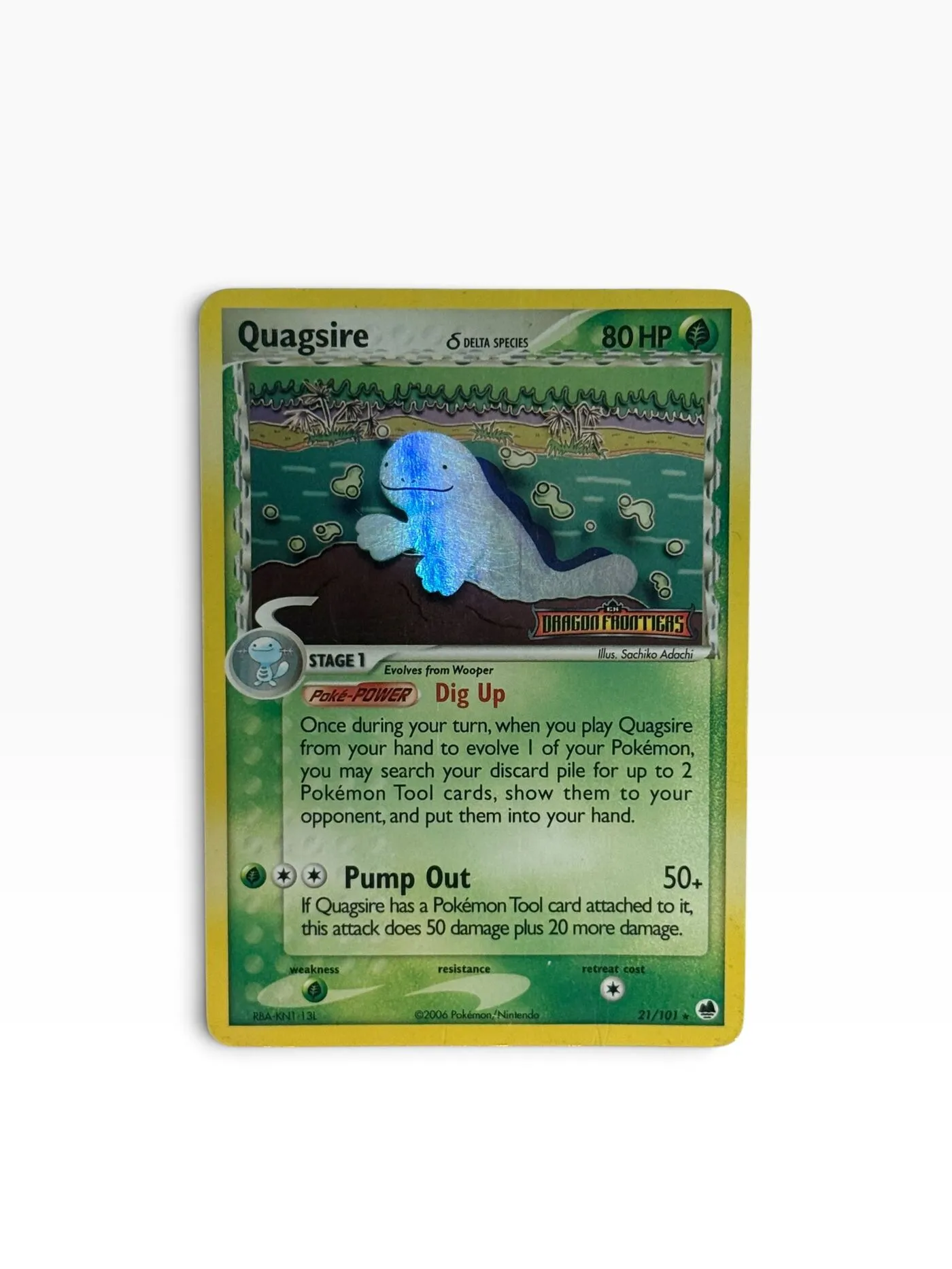Pokémon Quagsire ? Reverse Holo – Dragon Frontiers 21/101