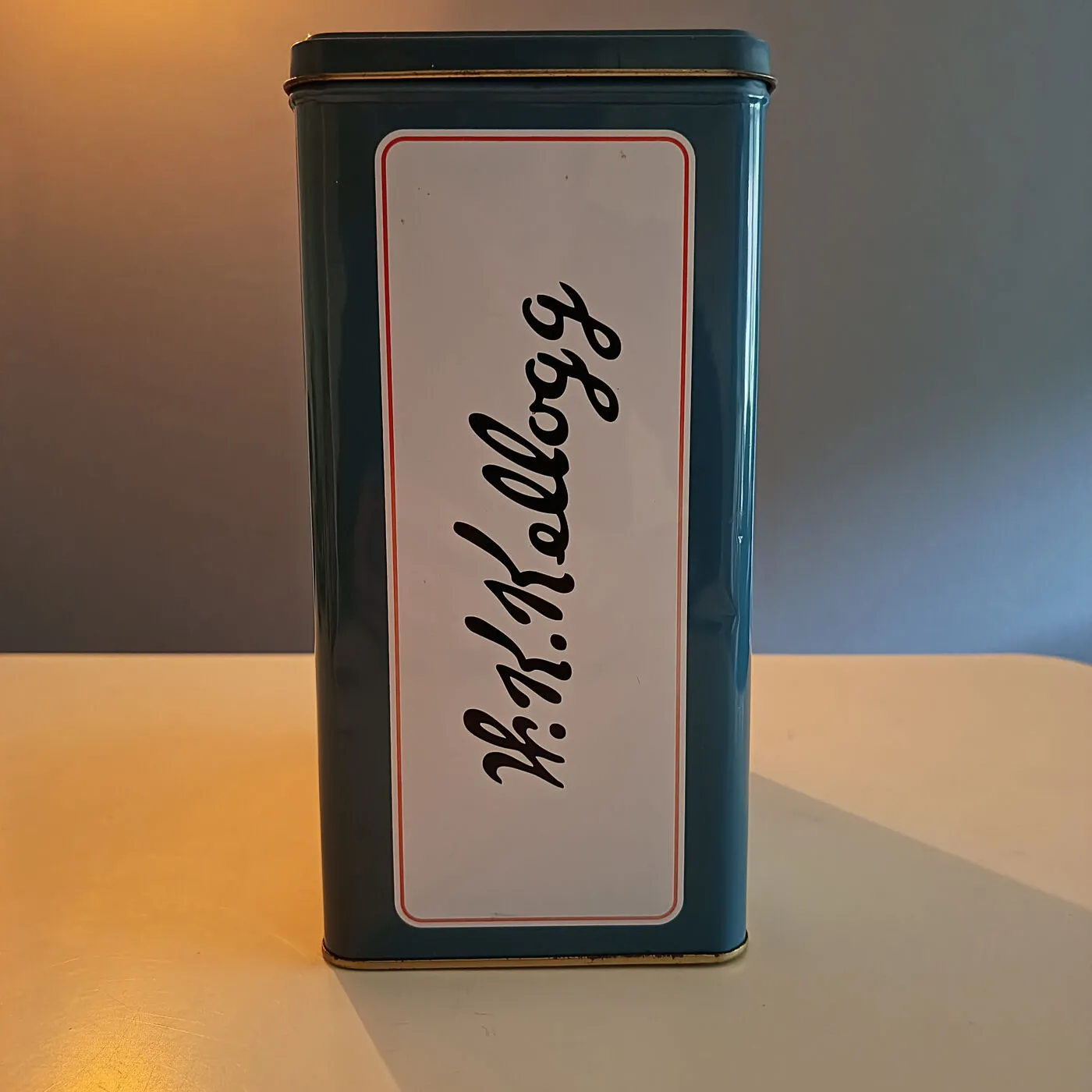 Vintage Kellogg's metal dåse til Toasted Corn Flakes – billede 2