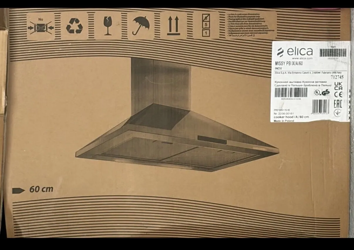 Elica emhætte 60 cm – billede 1