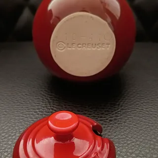 Le Creuset rød keramisk lille skål med låg – billede 3