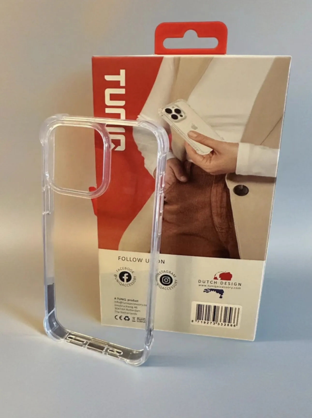 TUNIQ Anti-Shock Gennemsigtigt Cover til iPhone 15 Pro Max – billede 3