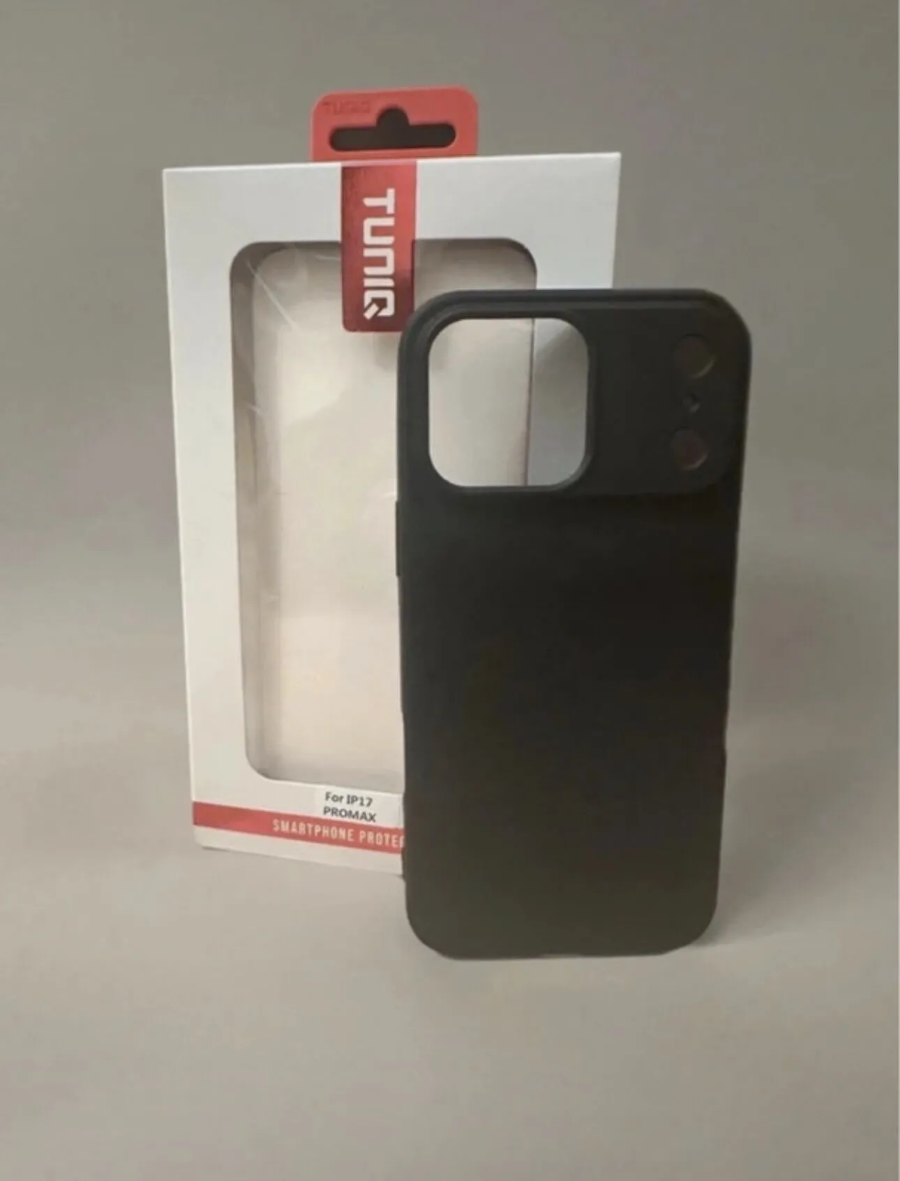 TUNIQ Sort Soft Touch Cover til iPhone 17 Pro Max – billede 2