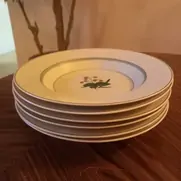 6x RC Dybe tallerkener "Hjertegræs"