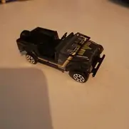 Sort åben legetøjsbil model Jeep