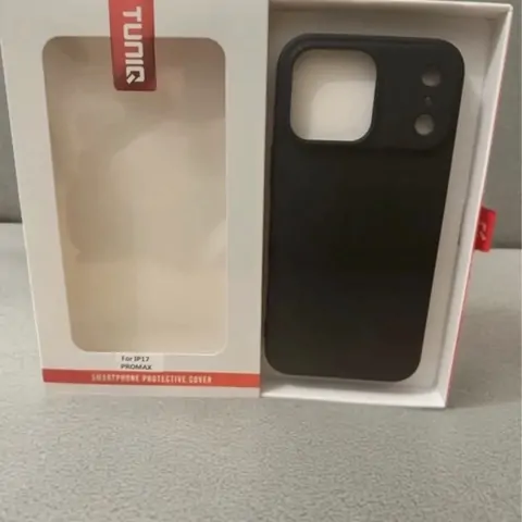 TUNIQ Sort Soft Touch Cover til iPhone 17 Pro Max – billede 3
